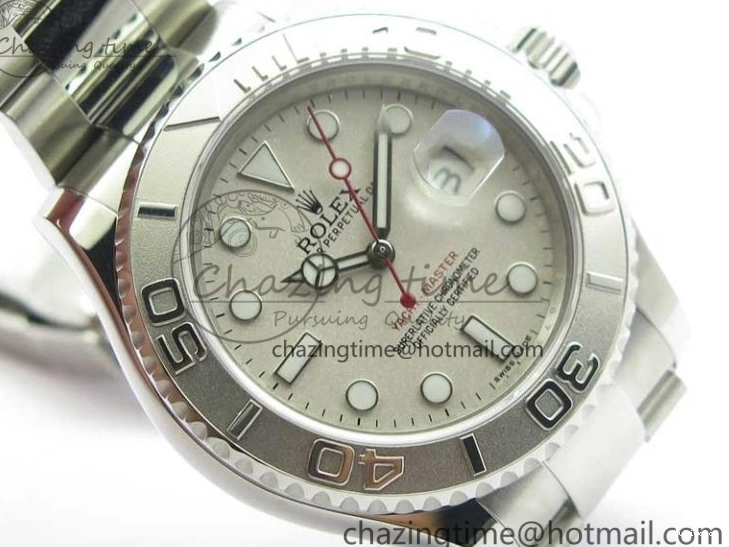 Dial Yacht-Master Silver Best SS SA3135 Edition Maker Bp on SS 116622 Bracelet 0501